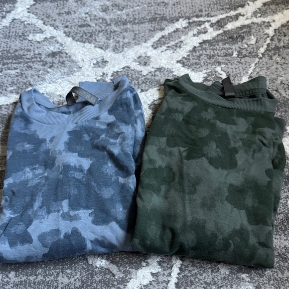 Lot 2 Mondetta Green blue Camouflage Sweatshirt XS/S - Picture 1 of 9